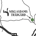 Karta till Niklasdams Trädgård